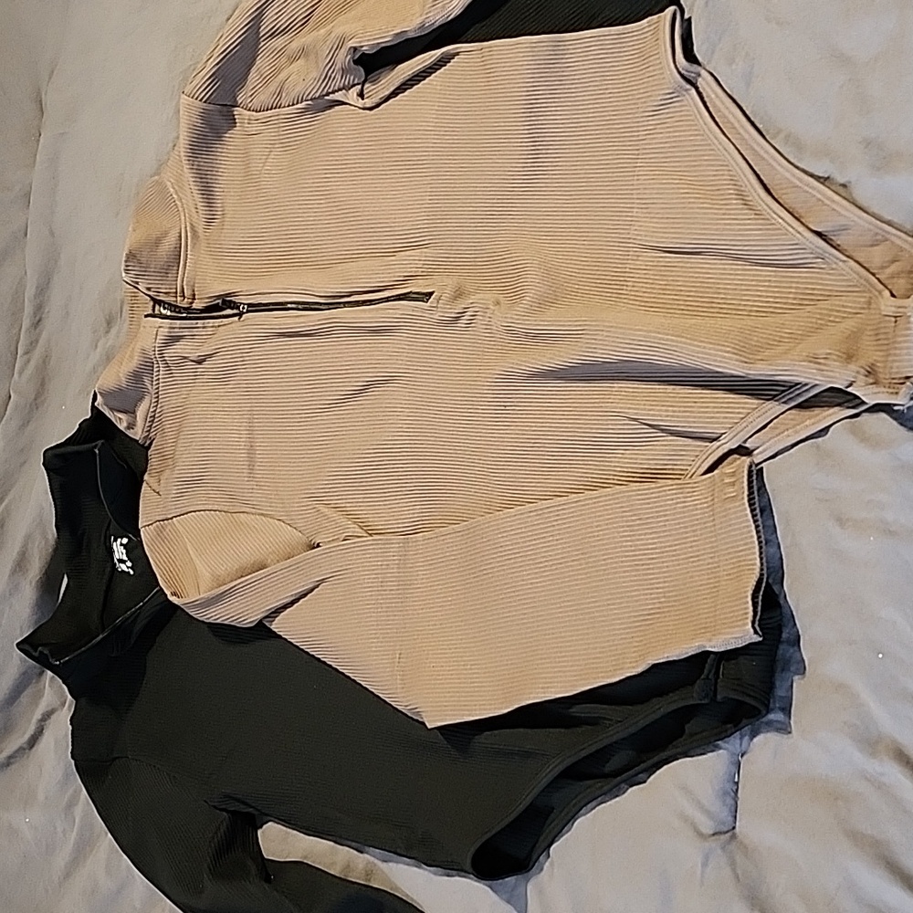 OQQ 2 pk bodysuit NEW - Picture 2 of 14